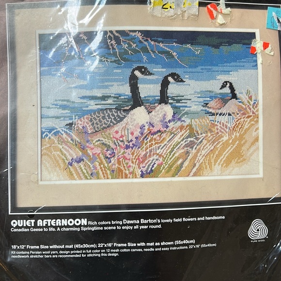 Dimensions Vintage Quiet Afternoon Needlepoint Kit NWT - Picture 3 of 6
